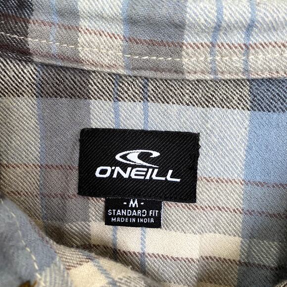 O'Neill Men's Button Up Plaid Flannel Standard Fit Shirt Medium - Picture 3 of 6